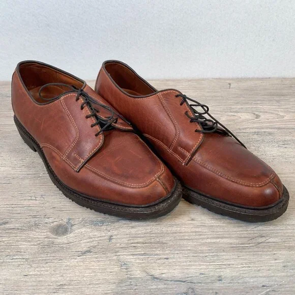Allen Edmonds Ashton Split-toe Derby Shoe,PreLoved Allen Edmonds Ashton Burgundy Shell Cordovan Split Toe Derby  main image 4